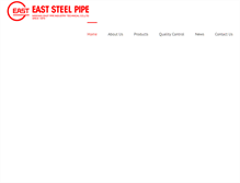 Tablet Screenshot of eaststeelpipe.com